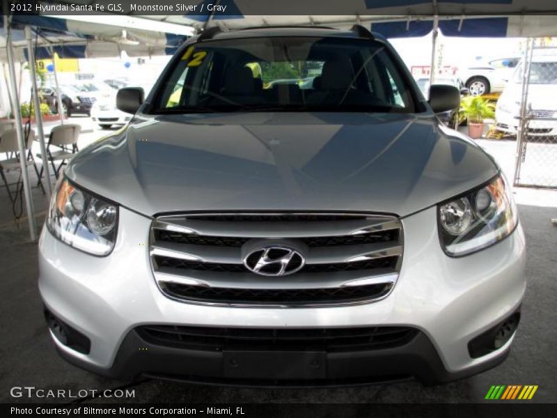 Moonstone Silver / Gray 2012 Hyundai Santa Fe GLS