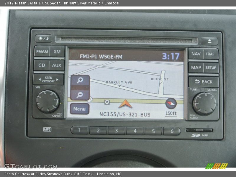 Brilliant Silver Metallic / Charcoal 2012 Nissan Versa 1.6 SL Sedan