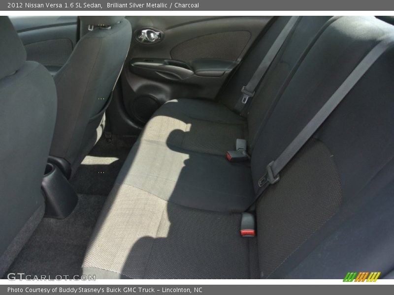 Brilliant Silver Metallic / Charcoal 2012 Nissan Versa 1.6 SL Sedan