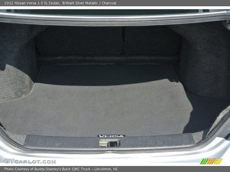 Brilliant Silver Metallic / Charcoal 2012 Nissan Versa 1.6 SL Sedan