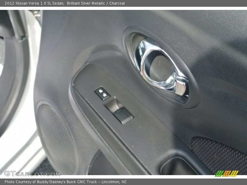 Brilliant Silver Metallic / Charcoal 2012 Nissan Versa 1.6 SL Sedan