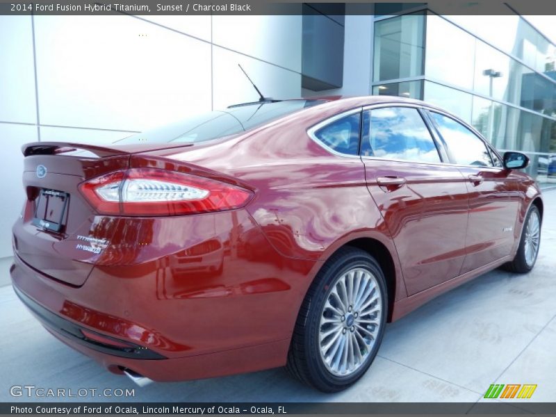  2014 Fusion Hybrid Titanium Sunset