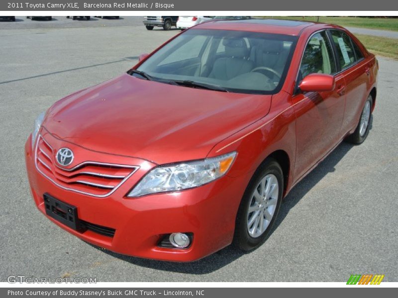 Barcelona Red Metallic / Bisque 2011 Toyota Camry XLE