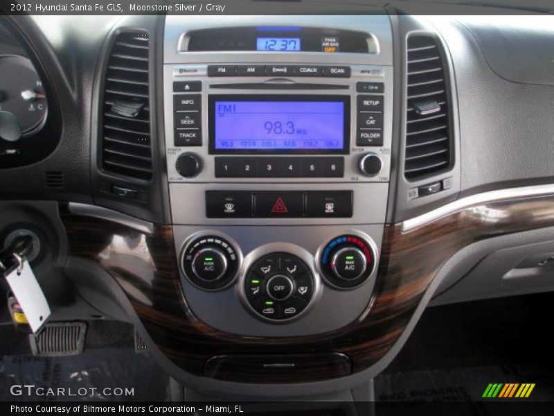 Moonstone Silver / Gray 2012 Hyundai Santa Fe GLS