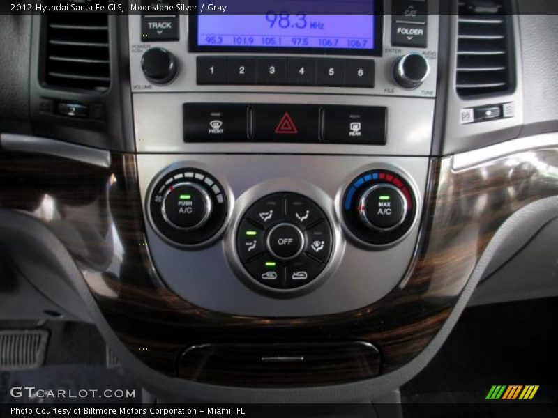 Moonstone Silver / Gray 2012 Hyundai Santa Fe GLS
