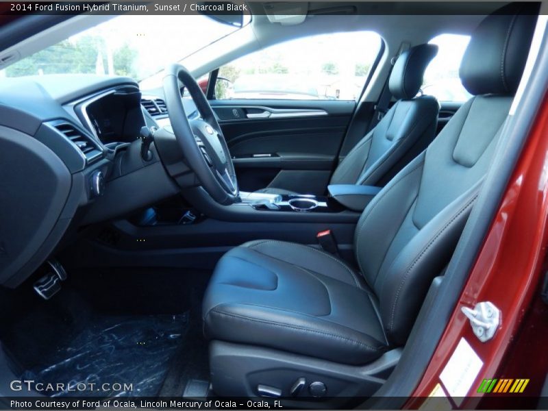 Front Seat of 2014 Fusion Hybrid Titanium