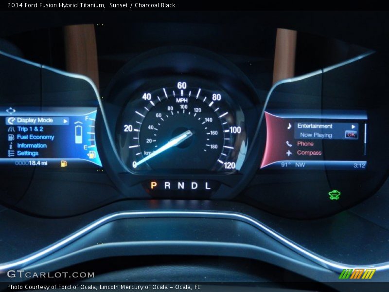  2014 Fusion Hybrid Titanium Hybrid Titanium Gauges