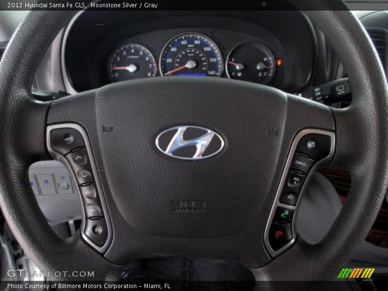 Moonstone Silver / Gray 2012 Hyundai Santa Fe GLS