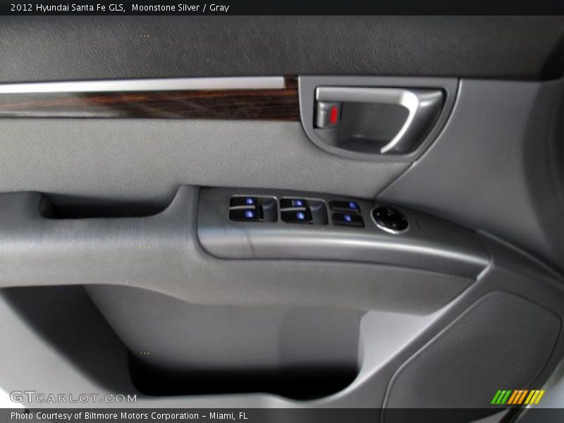 Moonstone Silver / Gray 2012 Hyundai Santa Fe GLS