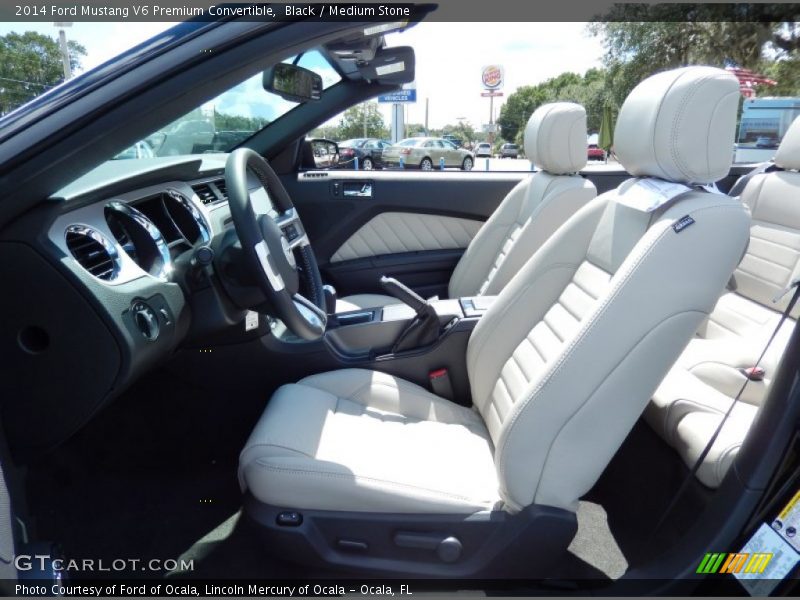  2014 Mustang V6 Premium Convertible Medium Stone Interior