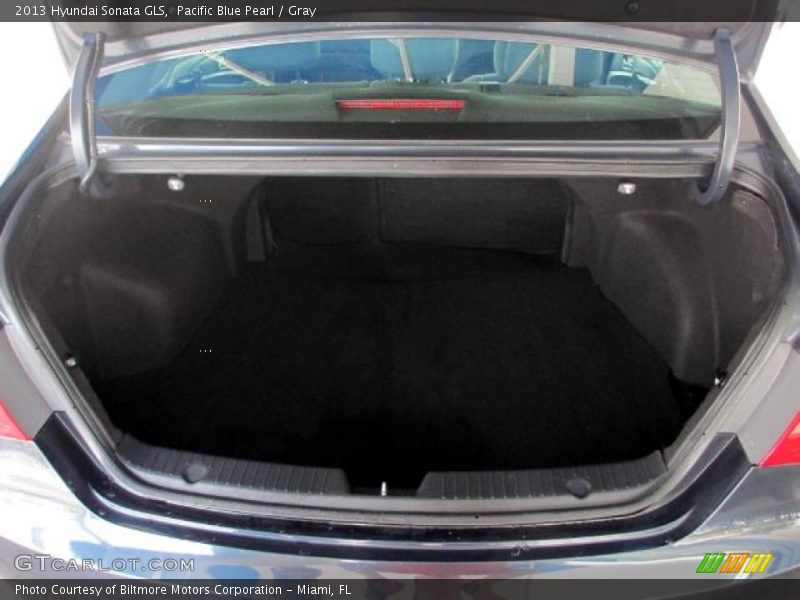 Pacific Blue Pearl / Gray 2013 Hyundai Sonata GLS