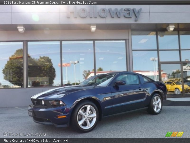 Kona Blue Metallic / Stone 2011 Ford Mustang GT Premium Coupe