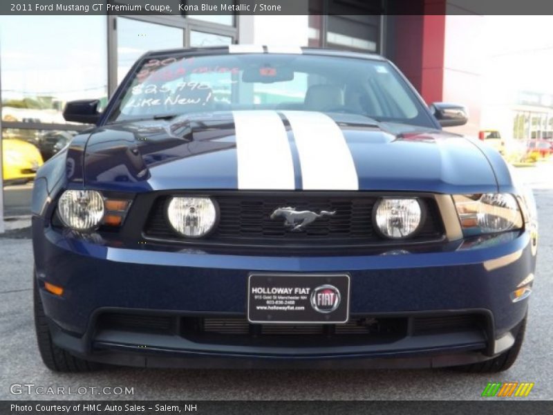 Kona Blue Metallic / Stone 2011 Ford Mustang GT Premium Coupe