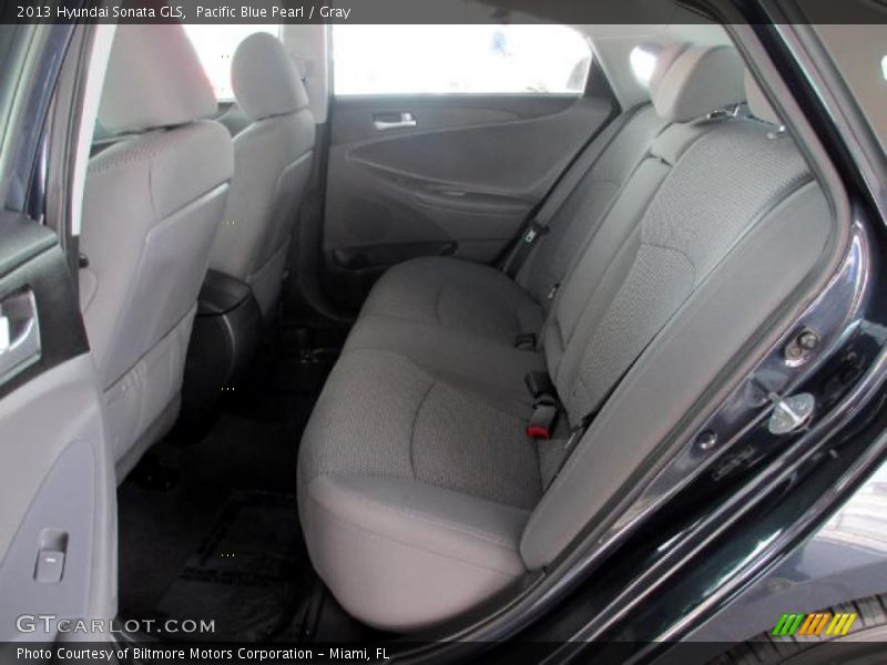 Pacific Blue Pearl / Gray 2013 Hyundai Sonata GLS