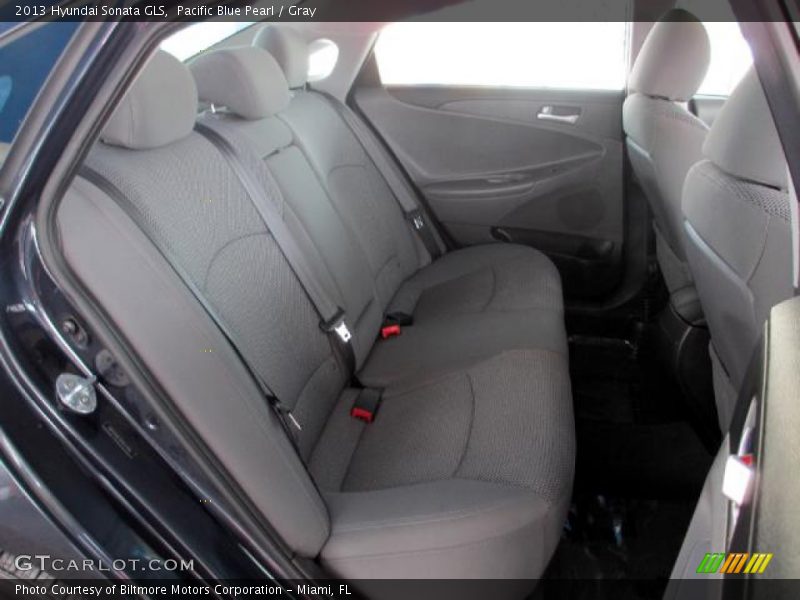 Pacific Blue Pearl / Gray 2013 Hyundai Sonata GLS