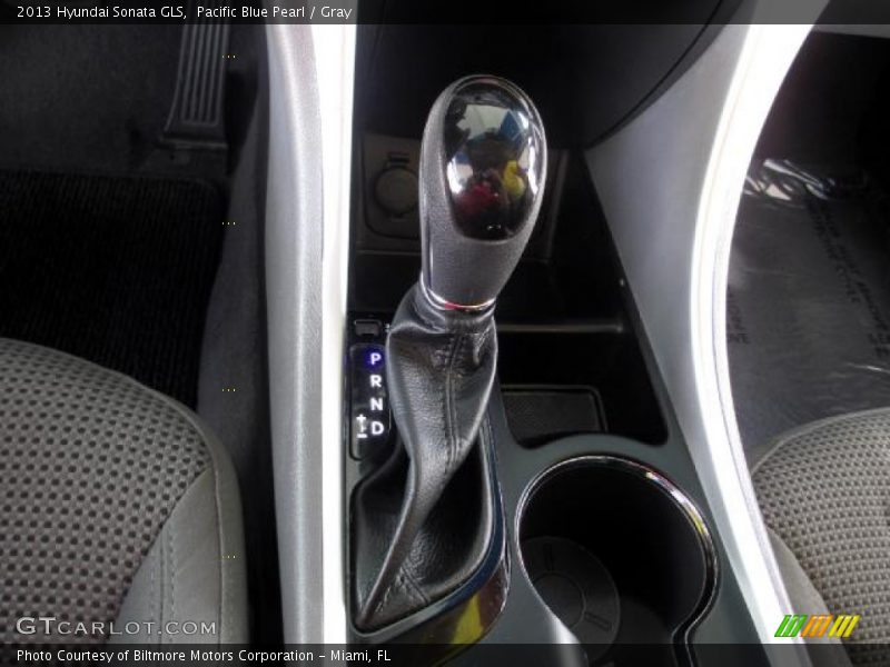 Pacific Blue Pearl / Gray 2013 Hyundai Sonata GLS