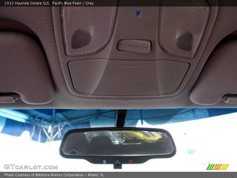 Pacific Blue Pearl / Gray 2013 Hyundai Sonata GLS