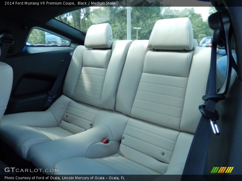 Black / Medium Stone 2014 Ford Mustang V6 Premium Coupe