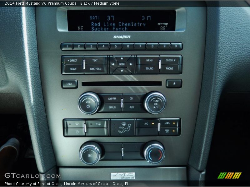Black / Medium Stone 2014 Ford Mustang V6 Premium Coupe