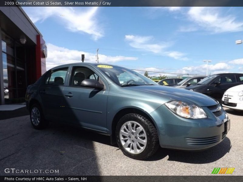 Silver Moss Metallic / Gray 2009 Chevrolet Cobalt LS Sedan