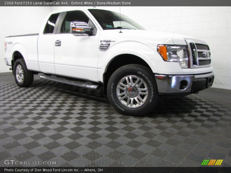 Oxford White / Stone/Medium Stone 2009 Ford F150 Lariat SuperCab 4x4