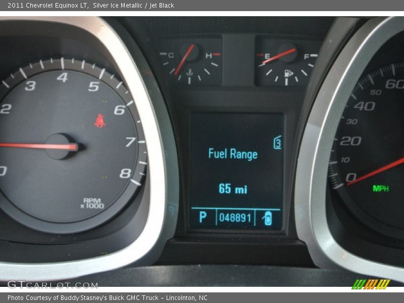 Silver Ice Metallic / Jet Black 2011 Chevrolet Equinox LT