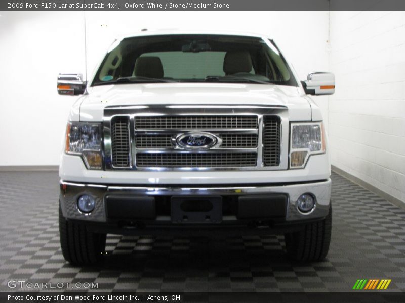 Oxford White / Stone/Medium Stone 2009 Ford F150 Lariat SuperCab 4x4