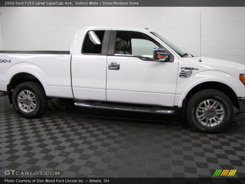Oxford White / Stone/Medium Stone 2009 Ford F150 Lariat SuperCab 4x4