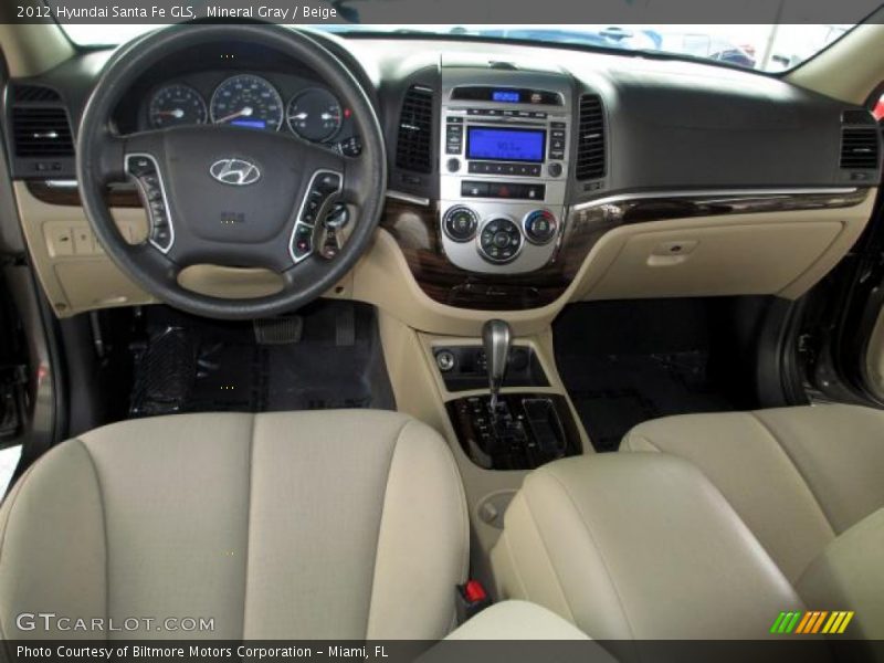Mineral Gray / Beige 2012 Hyundai Santa Fe GLS