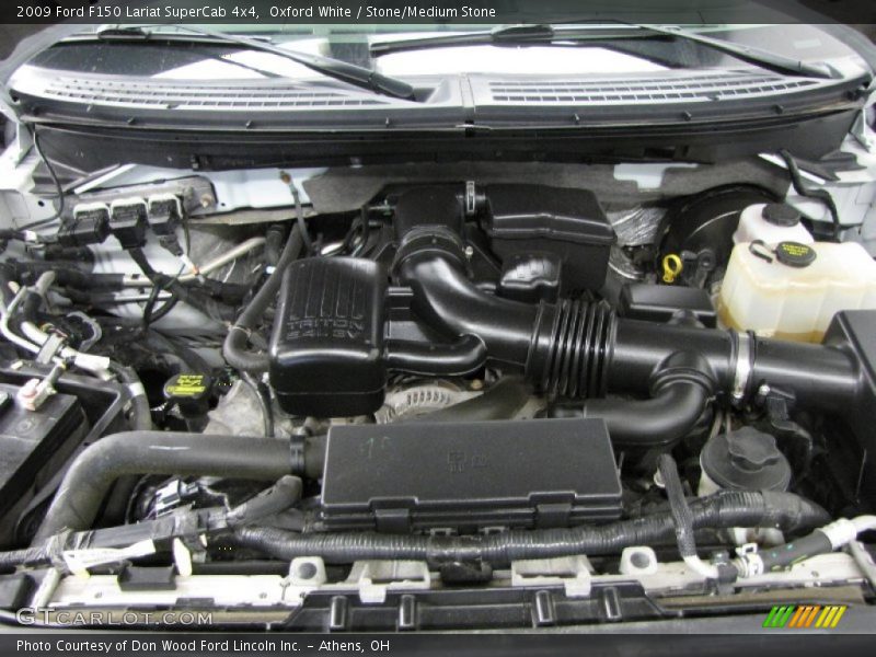 Oxford White / Stone/Medium Stone 2009 Ford F150 Lariat SuperCab 4x4