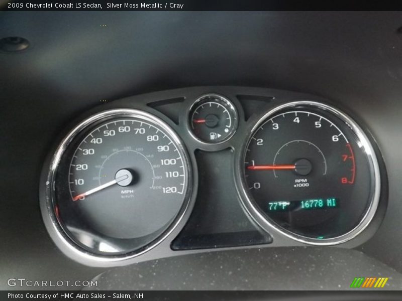 Silver Moss Metallic / Gray 2009 Chevrolet Cobalt LS Sedan
