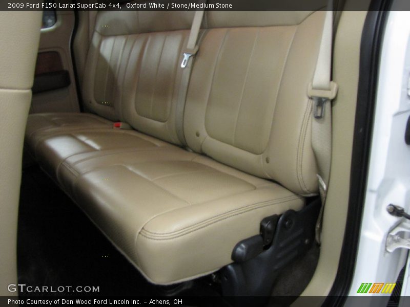 Oxford White / Stone/Medium Stone 2009 Ford F150 Lariat SuperCab 4x4