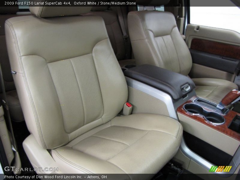 Oxford White / Stone/Medium Stone 2009 Ford F150 Lariat SuperCab 4x4