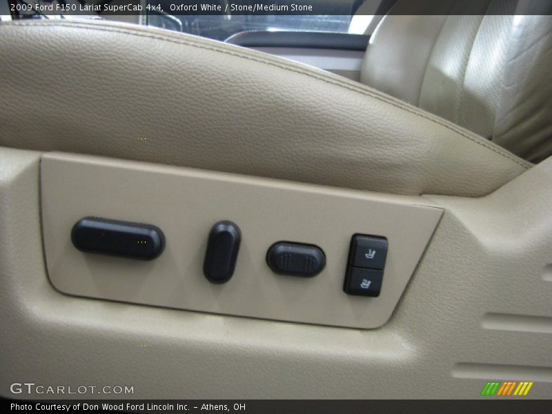 Oxford White / Stone/Medium Stone 2009 Ford F150 Lariat SuperCab 4x4