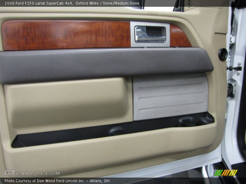 Oxford White / Stone/Medium Stone 2009 Ford F150 Lariat SuperCab 4x4
