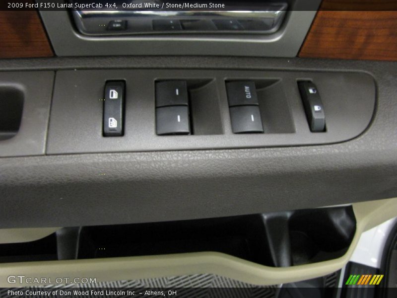 Oxford White / Stone/Medium Stone 2009 Ford F150 Lariat SuperCab 4x4