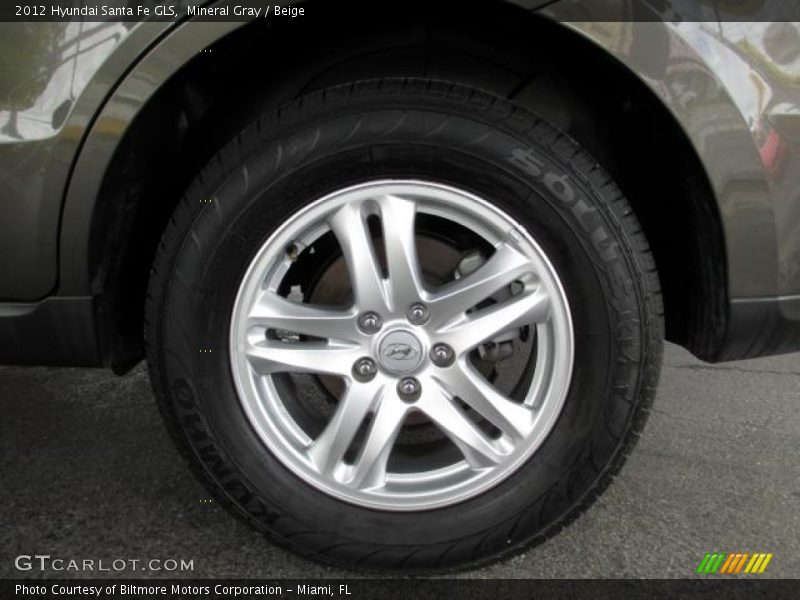 Mineral Gray / Beige 2012 Hyundai Santa Fe GLS