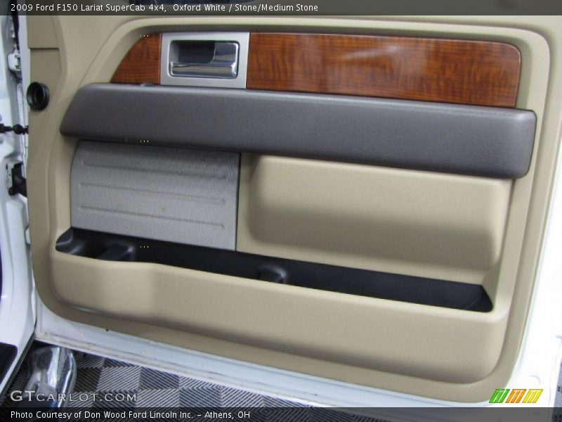 Oxford White / Stone/Medium Stone 2009 Ford F150 Lariat SuperCab 4x4