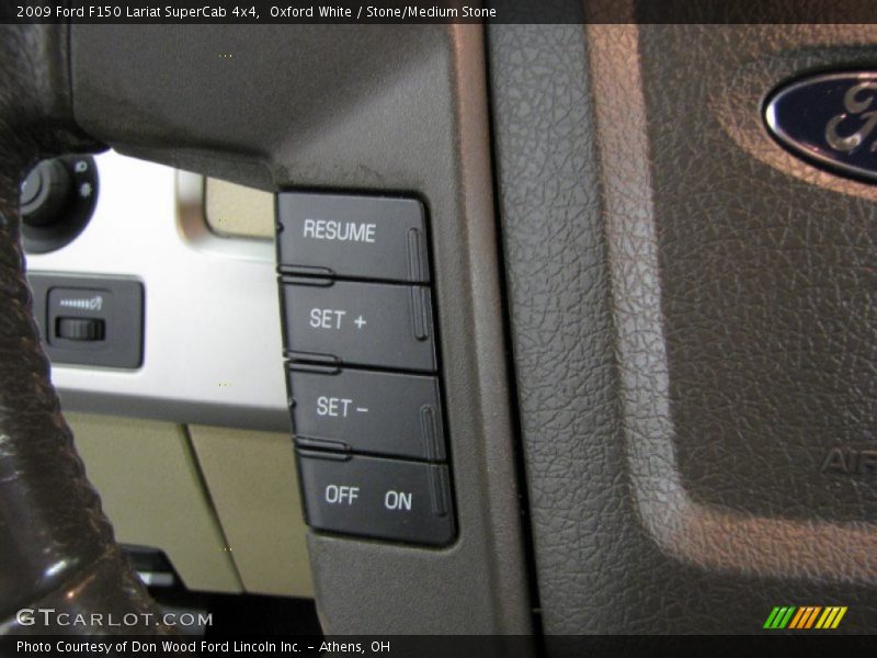 Oxford White / Stone/Medium Stone 2009 Ford F150 Lariat SuperCab 4x4