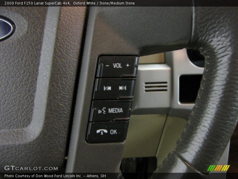 Oxford White / Stone/Medium Stone 2009 Ford F150 Lariat SuperCab 4x4