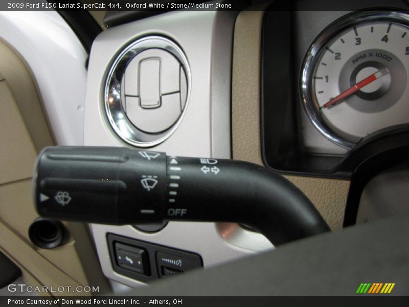 Oxford White / Stone/Medium Stone 2009 Ford F150 Lariat SuperCab 4x4