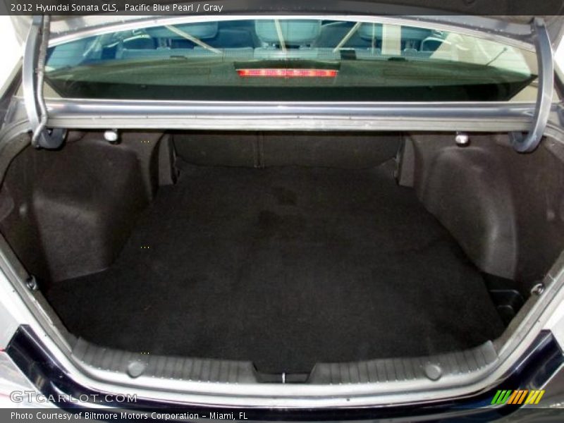 Pacific Blue Pearl / Gray 2012 Hyundai Sonata GLS