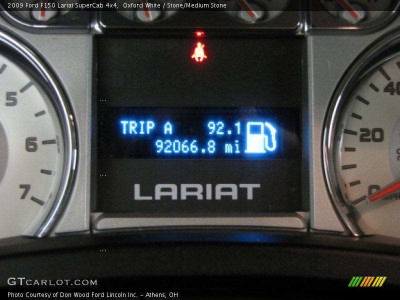 Oxford White / Stone/Medium Stone 2009 Ford F150 Lariat SuperCab 4x4