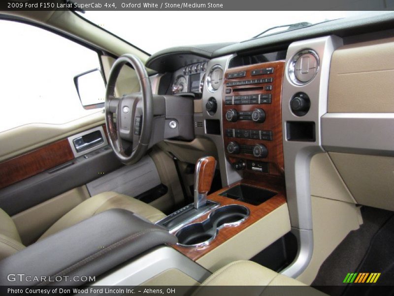 Oxford White / Stone/Medium Stone 2009 Ford F150 Lariat SuperCab 4x4