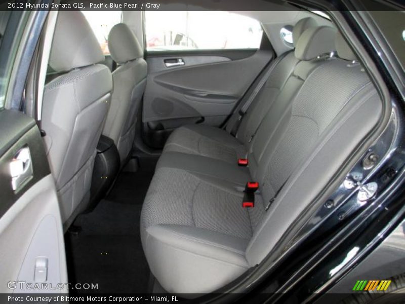 Pacific Blue Pearl / Gray 2012 Hyundai Sonata GLS