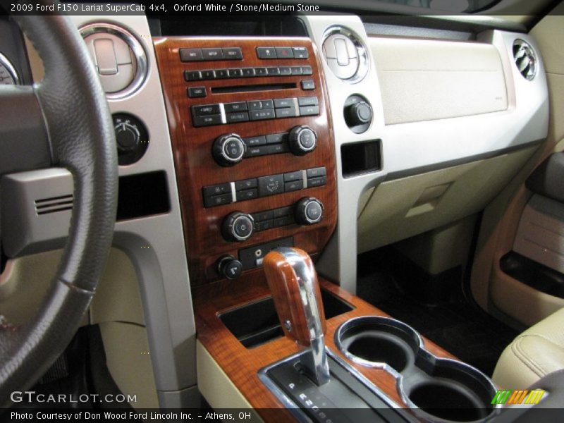 Oxford White / Stone/Medium Stone 2009 Ford F150 Lariat SuperCab 4x4