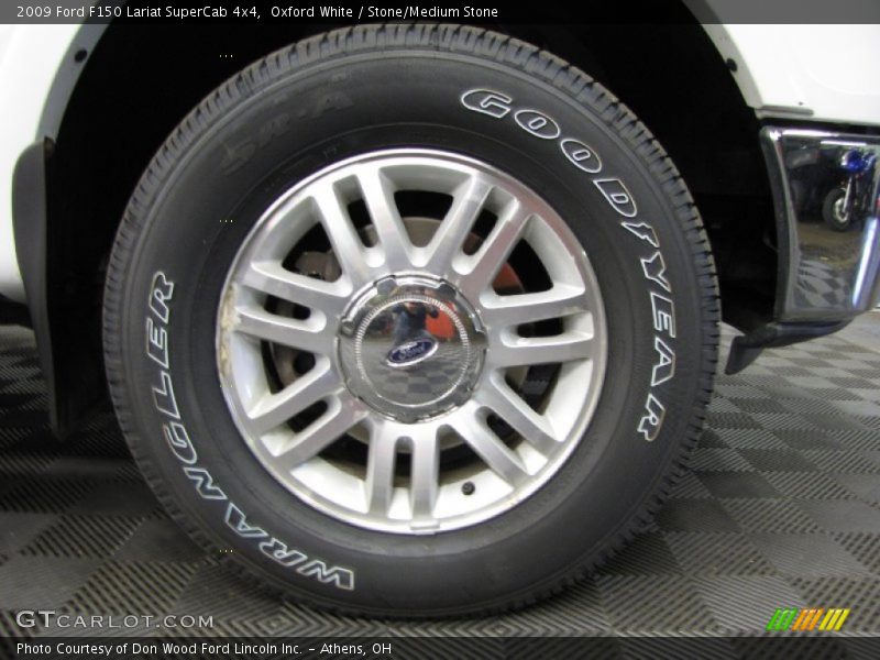 Oxford White / Stone/Medium Stone 2009 Ford F150 Lariat SuperCab 4x4