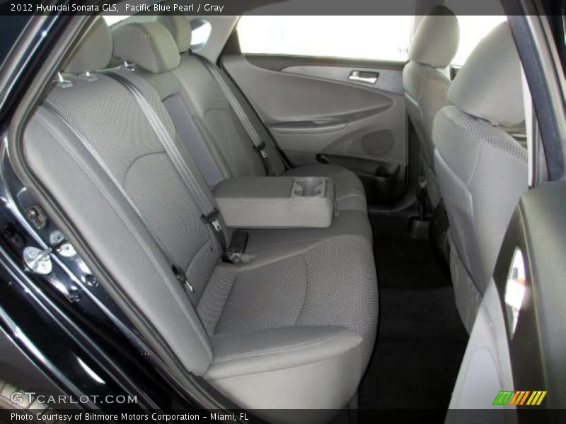 Pacific Blue Pearl / Gray 2012 Hyundai Sonata GLS