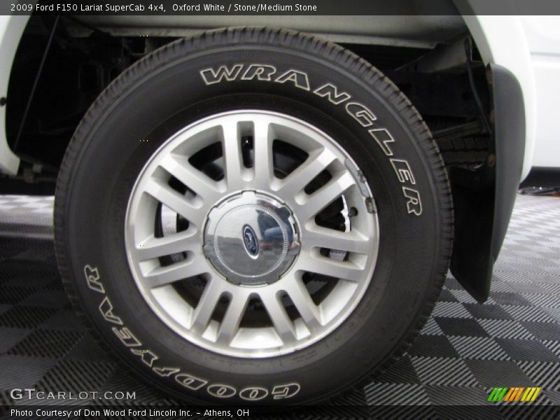 Oxford White / Stone/Medium Stone 2009 Ford F150 Lariat SuperCab 4x4