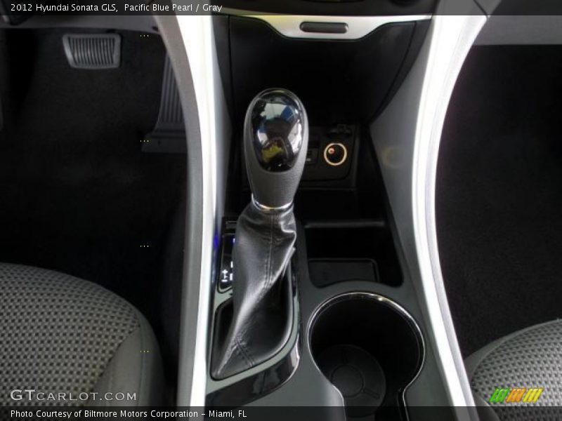 Pacific Blue Pearl / Gray 2012 Hyundai Sonata GLS
